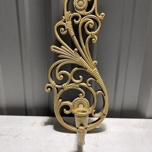 Homco Gold Wall Sconce